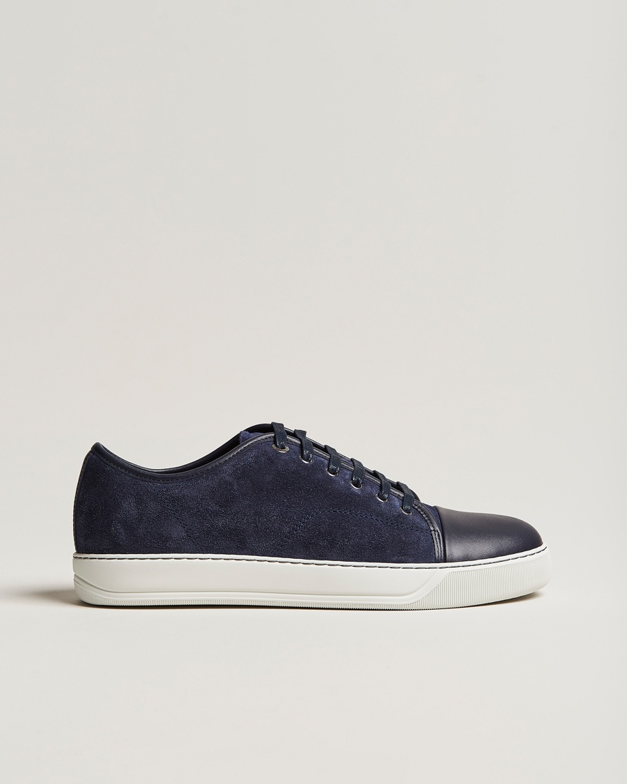 Lanvin DBB1 Nappa Cap Toe Sneaker Navy – Blauw