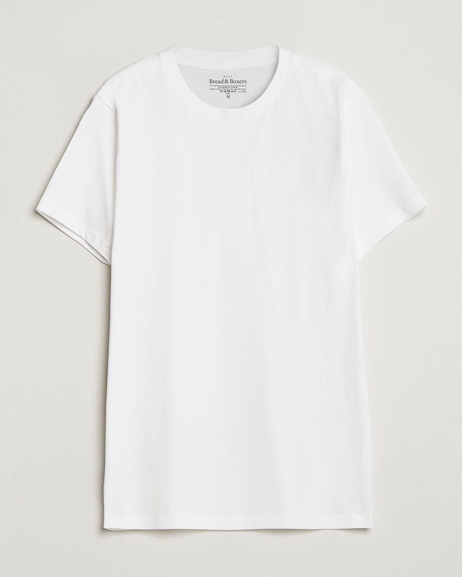 Heren | Kleding | Bread & Boxers | Crew Neck Regular T-Shirt White