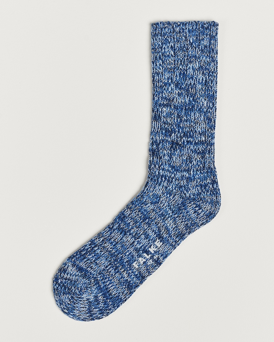 Falke Brooklyn Cotton Sock Blue – Blauw