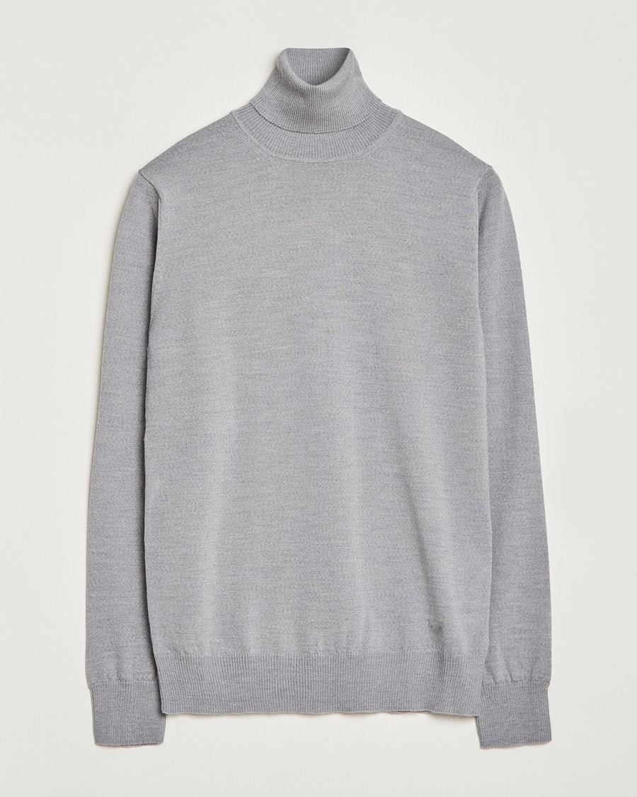 Emporio Armani Knitted Merio Polo Grey – Grijs