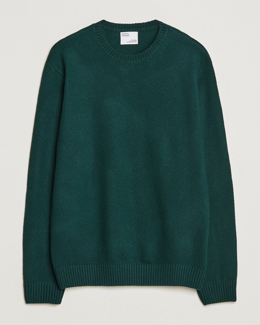 Colorful Standard Classic Merino Wool Crew Neck Emerald Green – Groen