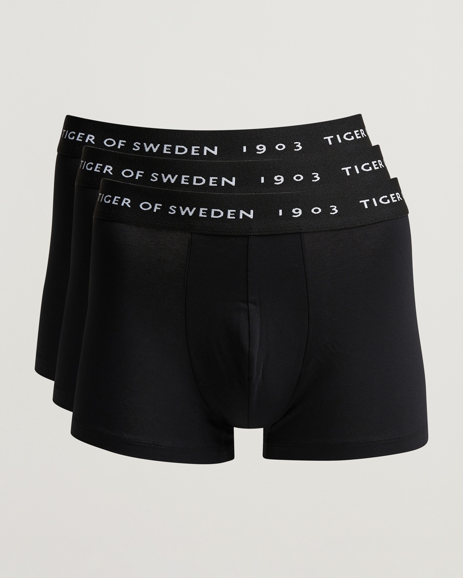 Tiger of Sweden Hermod Cotton 3-Pack Boxer Brief Black – Zwart