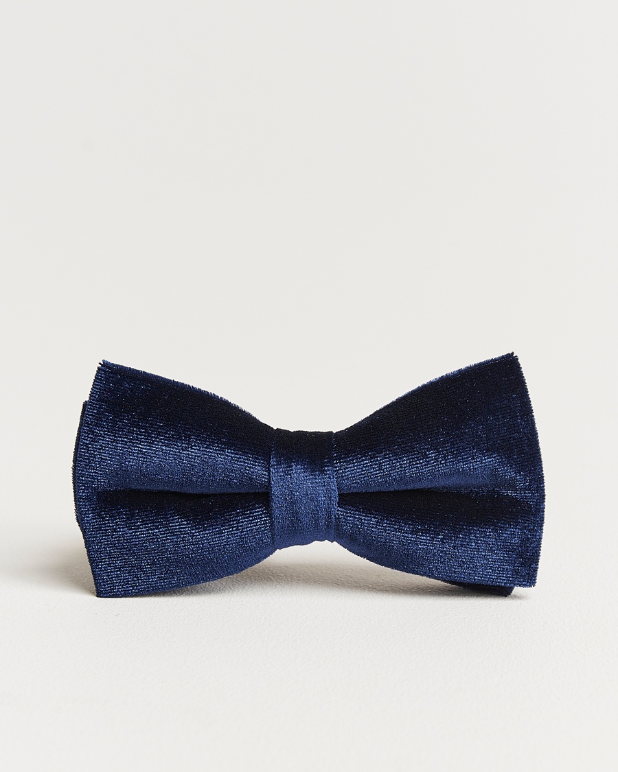 Amanda Christensen Velvet Pre Tie Navy – Blauw