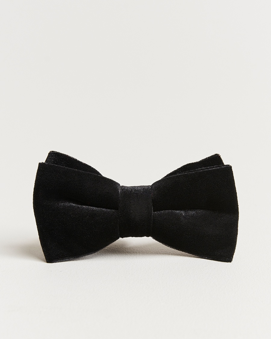 Amanda Christensen Velvet Pre Tie Black – Zwart