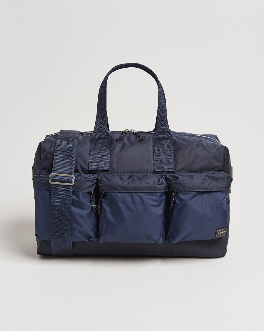 Porter-Yoshida & Co. Force 2Way Duffel Bag Navy Blue – Zwart