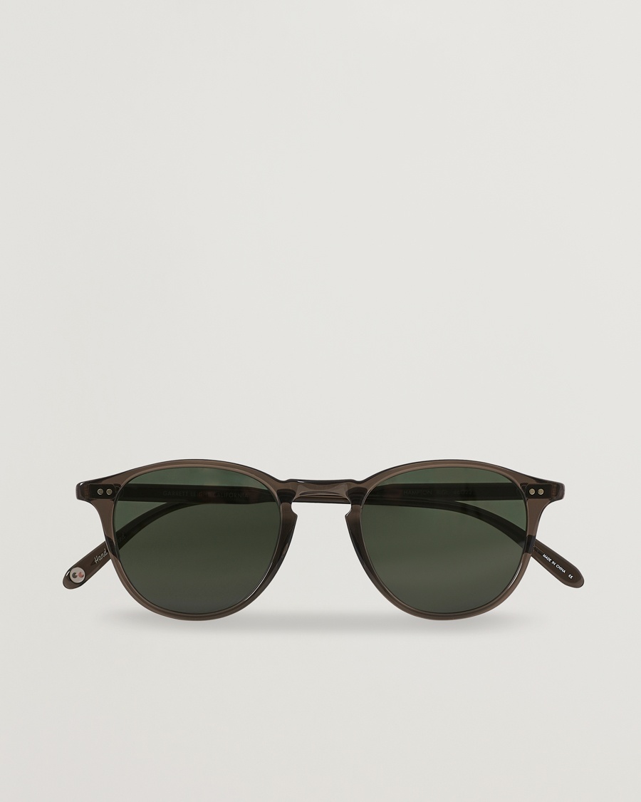 Garrett Leight Hampton 46 Sunglasses Black Glass – Zwart