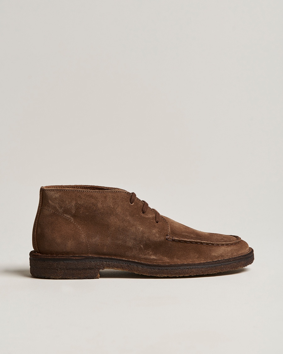 Drake's Crosby Moc-Toe Suede Chukka Boots Brown – Bruin