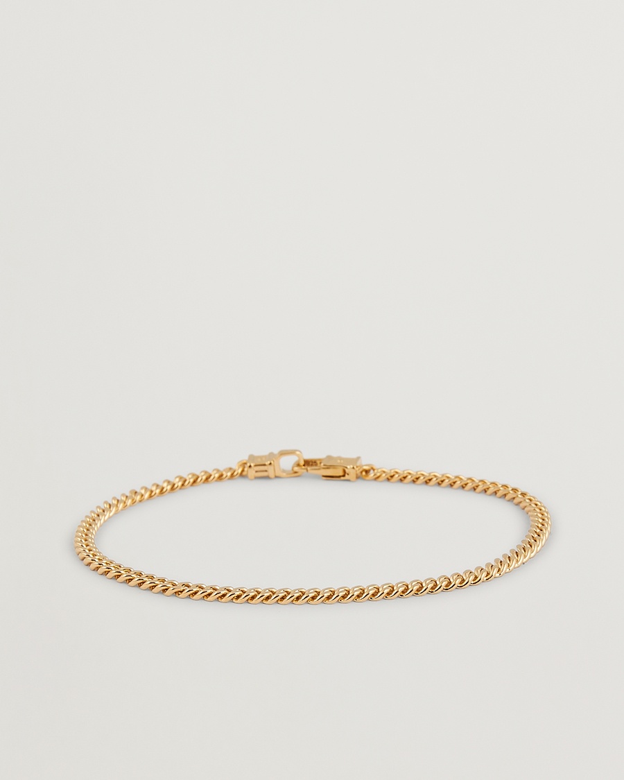 Tom Wood Curb Bracelet M Gold – Goud