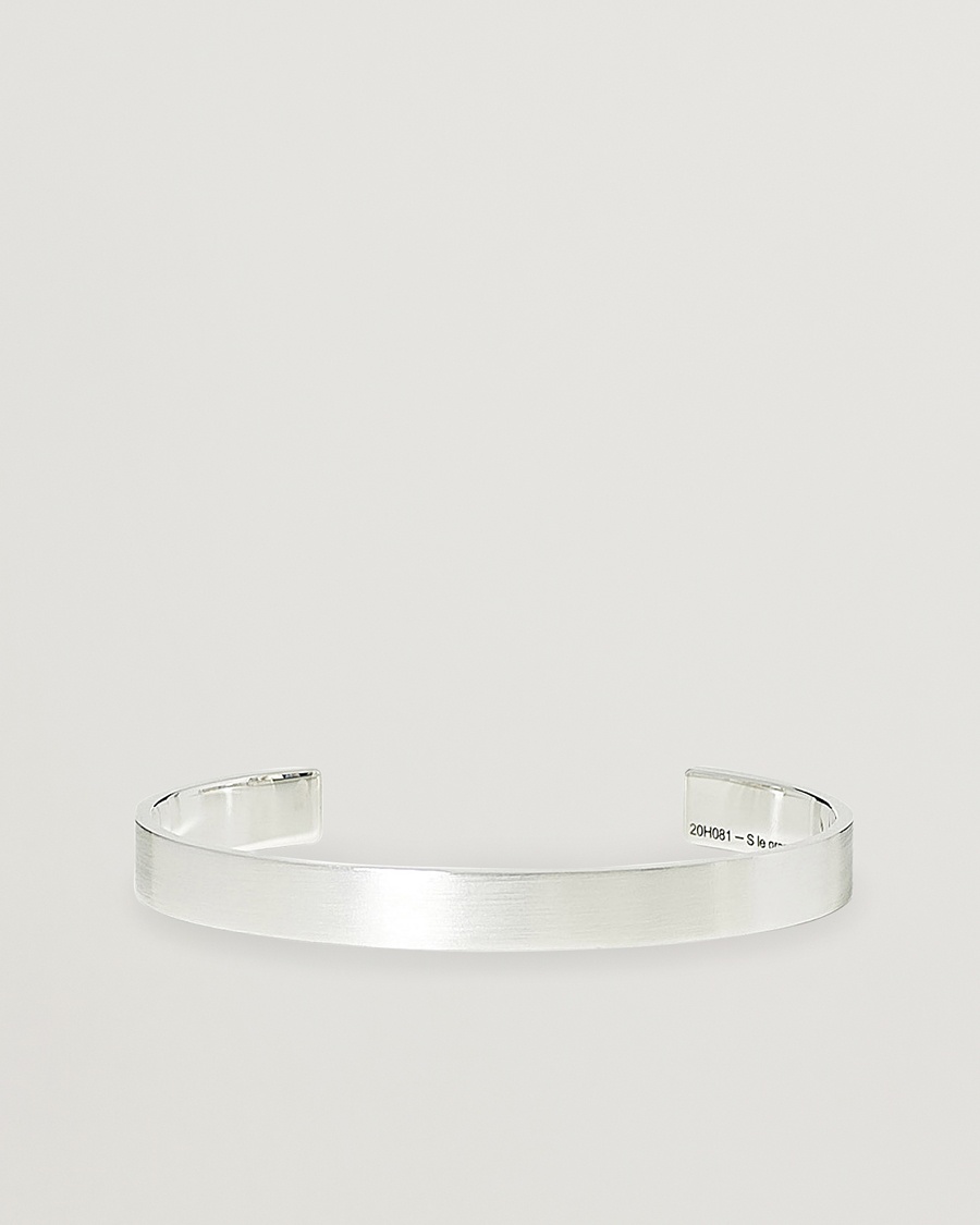 Heren | Luxury Classics | LE GRAMME | Ribbon Bracelet Brushed Sterling Silver 21g