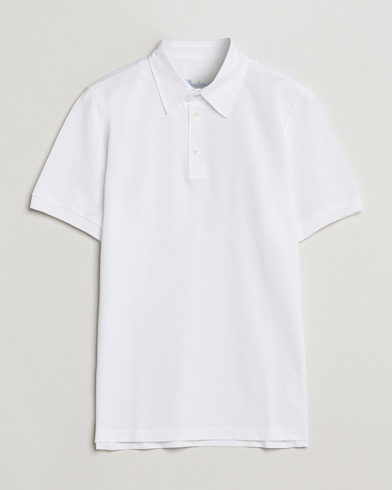 Heren | Stenströms | Stenströms | Cotton Polo Shirt White
