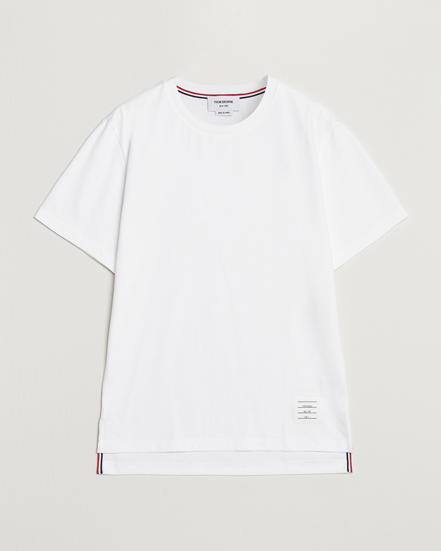 Thom Browne Relaxed Fit Short Sleeve T-Shirt White – Wit