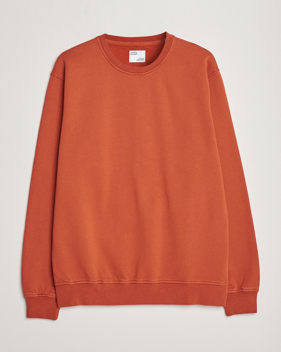 Heren | Basics | Colorful Standard | Classic Organic Crew Neck Sweat Dark Amber