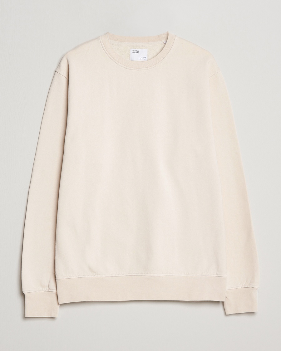 Colorful Standard Classic Organic Crew Neck Sweat Ivory White – Beige