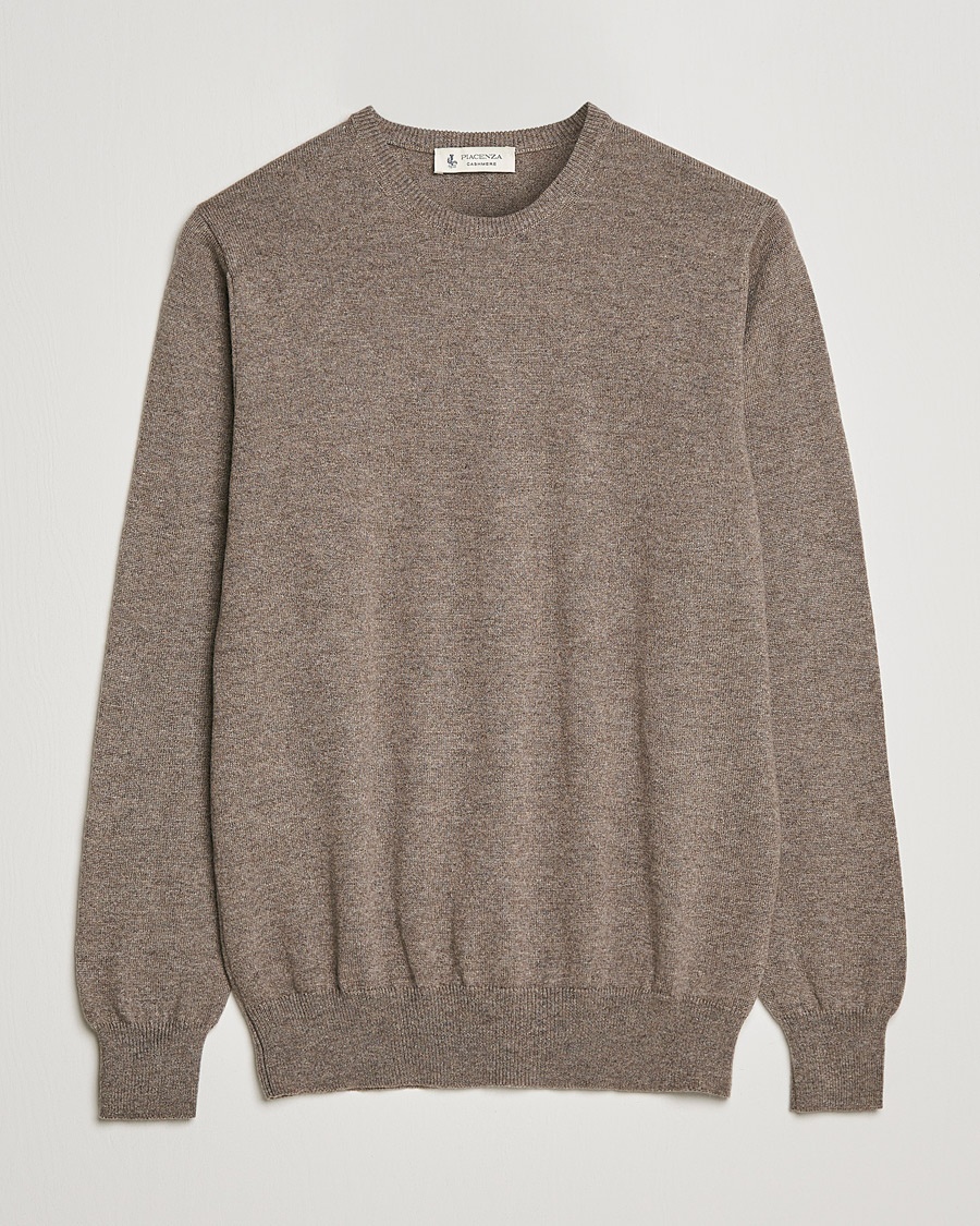 Piacenza Cashmere Cashmere Crew Neck Sweater Brown – Bruin