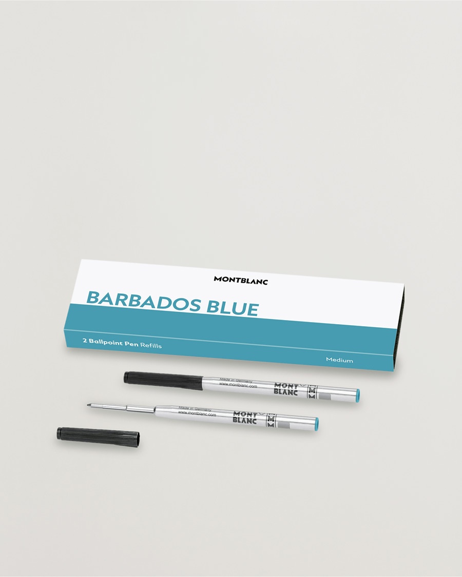 Montblanc 2 Ballpoint Pen Refills Barbados Blue – Blauw