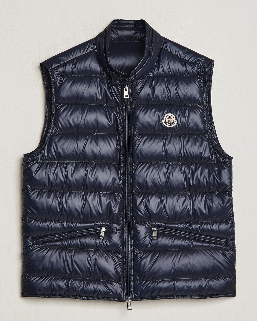 Moncler Gui Vest Navy – Blauw