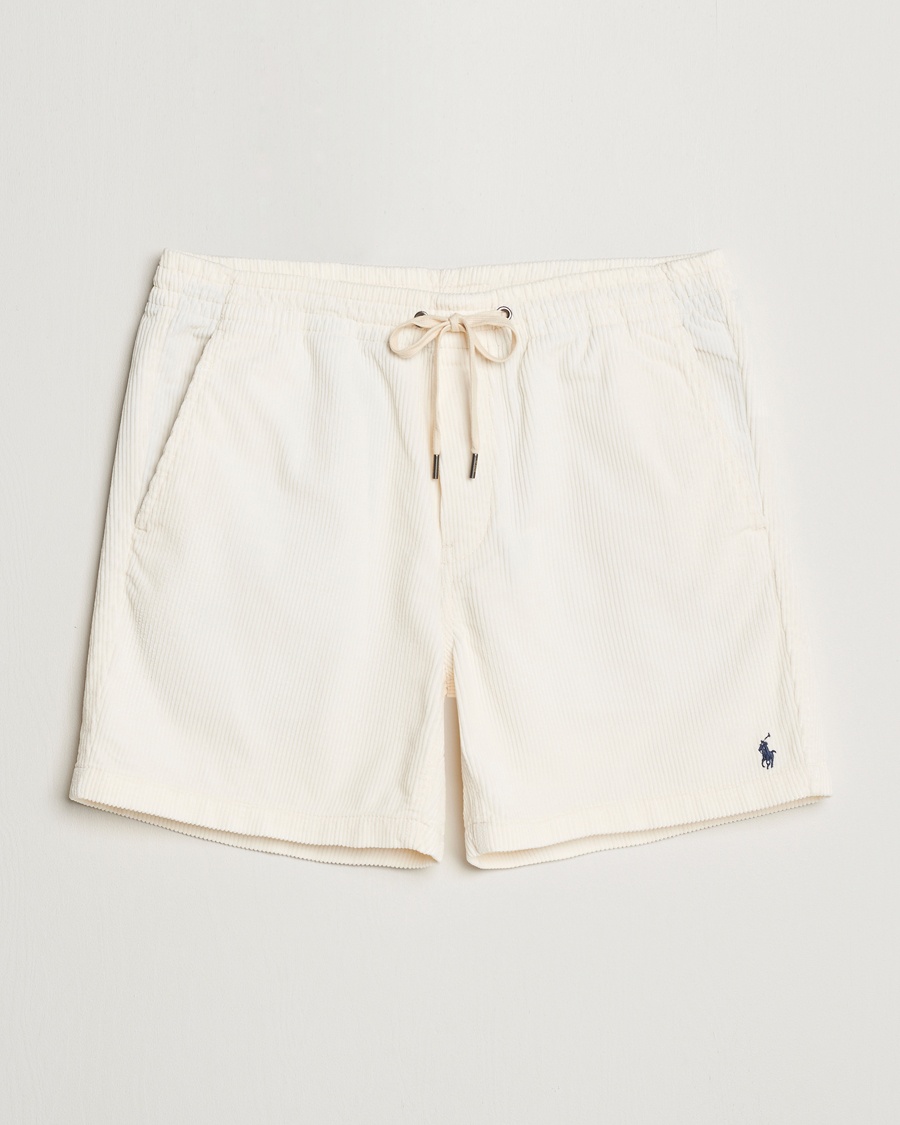 Heren | Preppy Authentic | Polo Ralph Lauren | Prepster Corduroy Drawstring Shorts Warm White