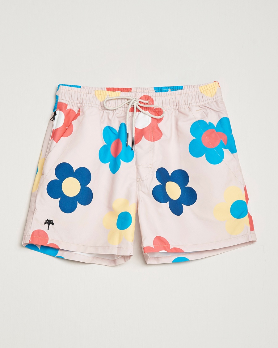 OAS Printed Swimshorts Daisy – Blauw