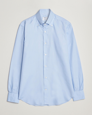 Heren | Mazzarelli | Mazzarelli | Soft Oxford Button Down Shirt Light Blue