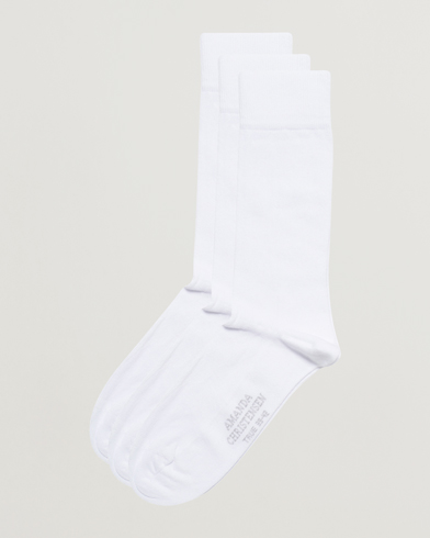 Heren | Amanda Christensen | Amanda Christensen | 3-Pack True Cotton Socks White
