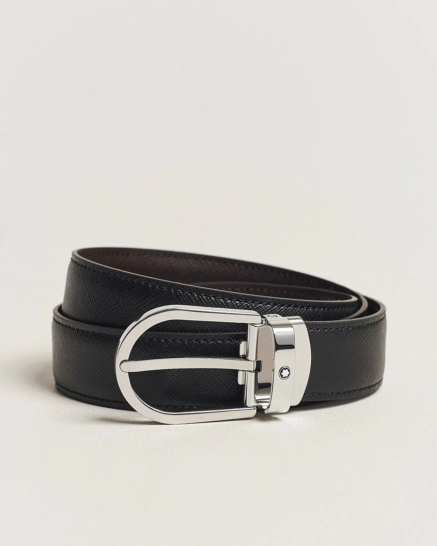 Montblanc Reversible Saffiano Leather 30mm Belt Black/Brown – Bruin
