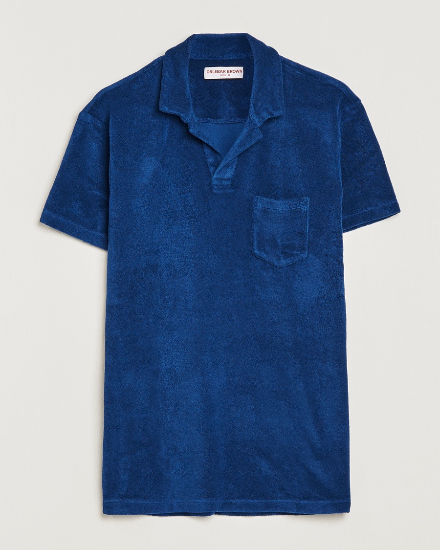 Orlebar Brown Terry Polo Blue Wash – Blauw