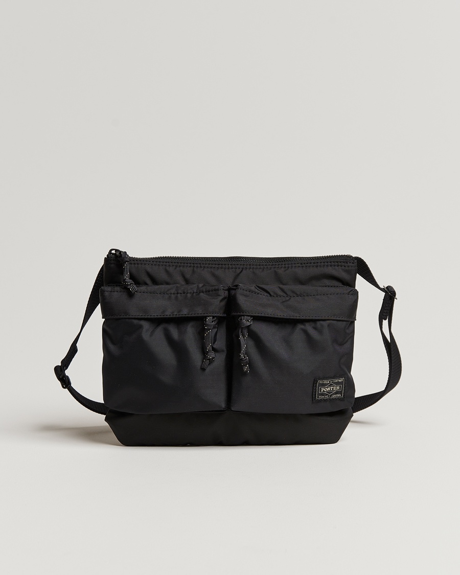 Heren | Schoudertassen | Porter-Yoshida & Co. | Force Small Shoulder Bag Black