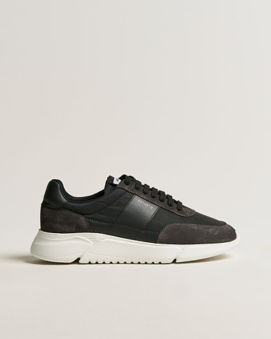  Genesis Vintage Runner Sneaker Black/Grey Suede