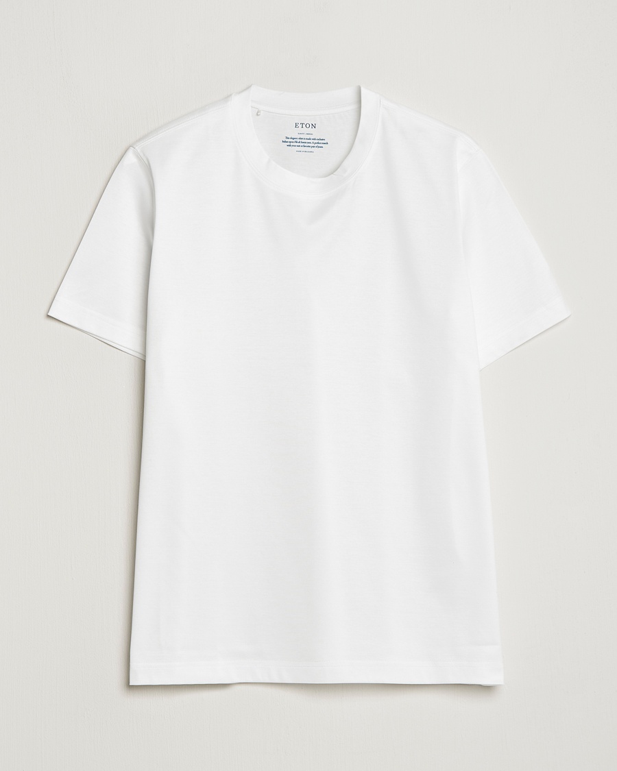 Eton Filo Di Scozia Cotton T-Shirt White – Wit