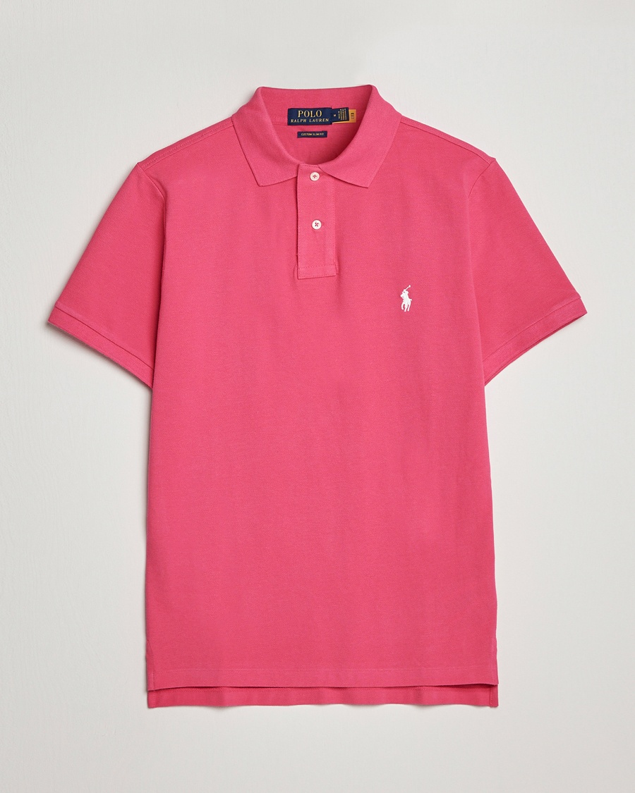 Polo Ralph Lauren Custom Slim Fit Polo Hot Pink – Roze