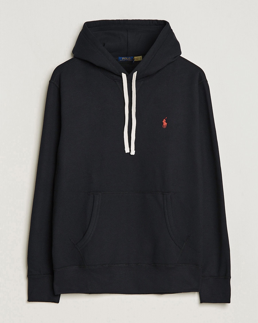 Polo Ralph Lauren RL Fleece Hoodie Polo Black – Zwart