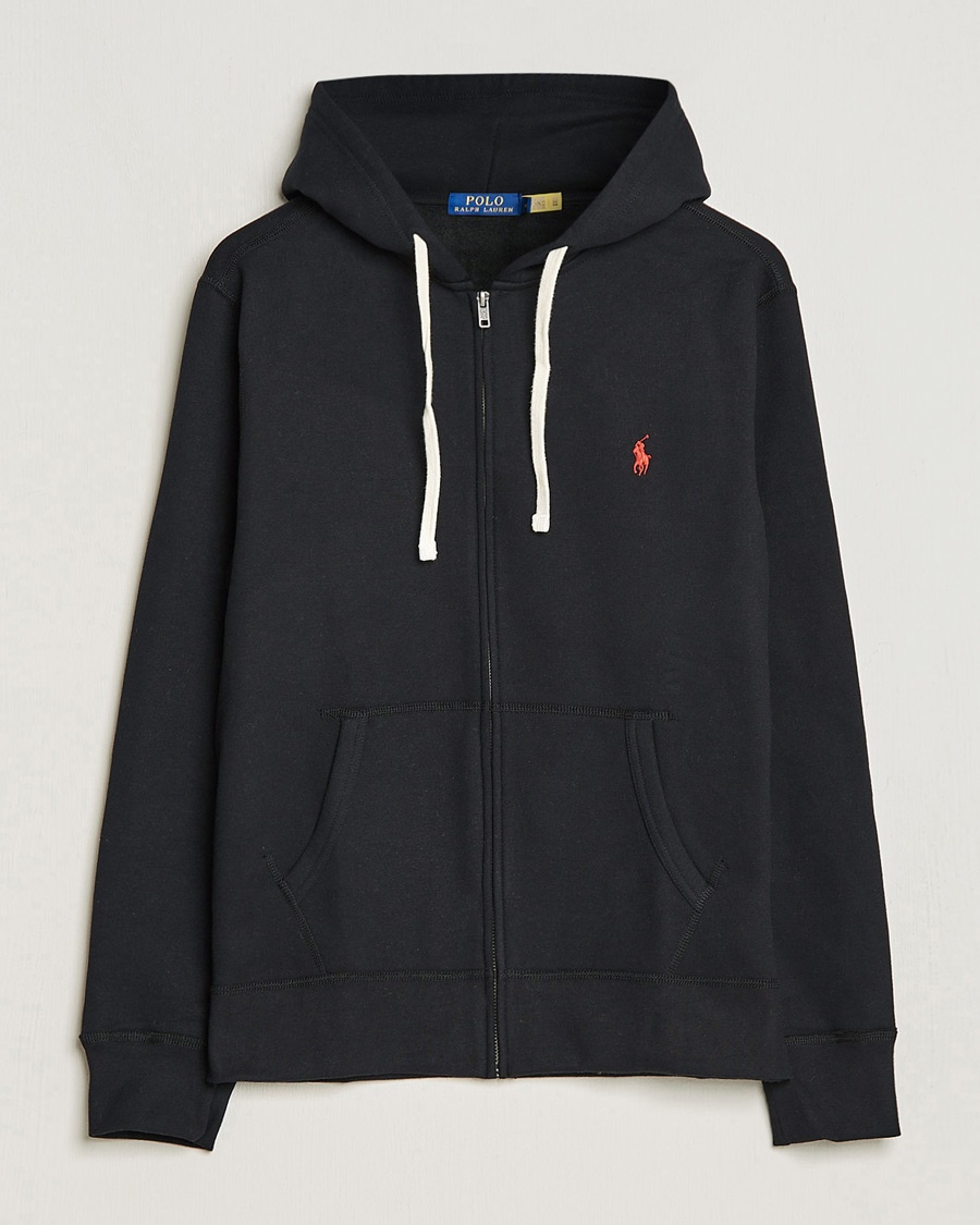 Polo Ralph Lauren Fleece Full Zip Hoodie Polo Black – Zwart