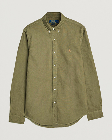 Heren | Sale | Polo Ralph Lauren | Slim Fit Garment Dyed Oxford Defender Green