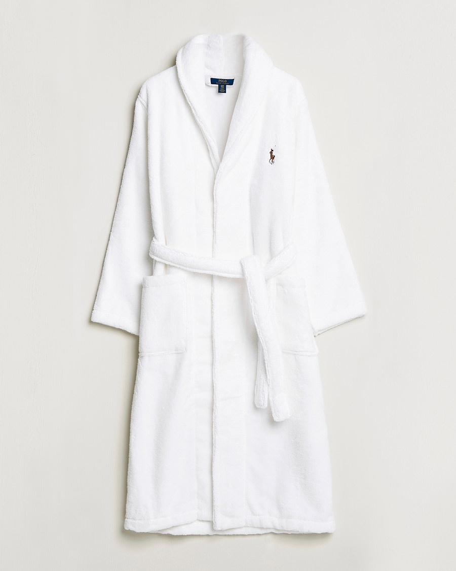Polo Ralph Lauren Cotton Terry Robe White White – Wit