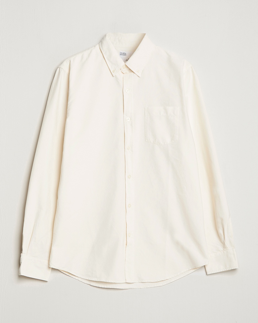 Heren | Kleding | Colorful Standard | Classic Organic Oxford Button Down Shirt Ivory White