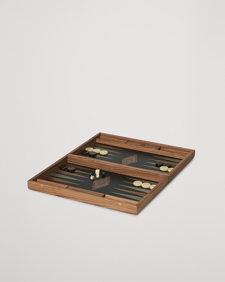 Manopoulos Walnut & Black Oak Large Backgammon – Bruin