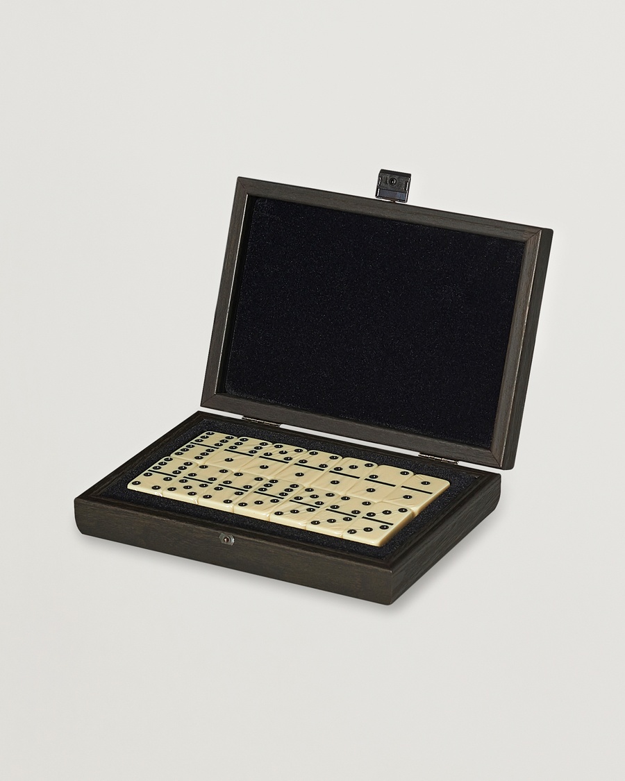 Manopoulos Wooden Domino Case Black – Zwart