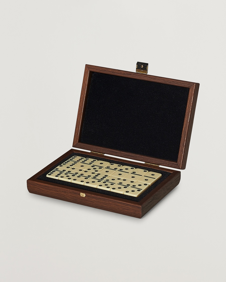 Manopoulos Wooden Domino Case Dark Brown – Bruin
