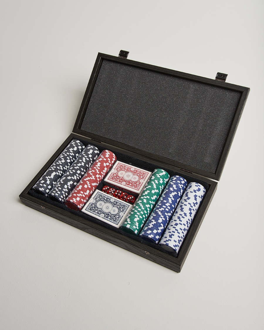 Manopoulos Wooden Poker Case Black – Zwart
