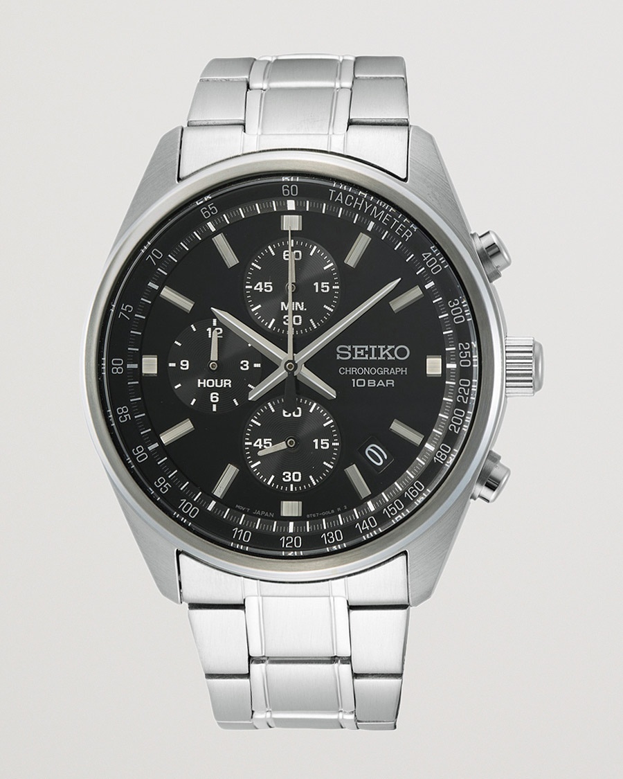  Chronograph 42mm Steel Black Dial