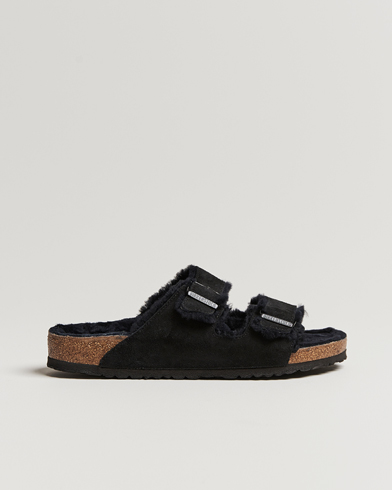  Arizona Shearling Classic Footbed Black Suede