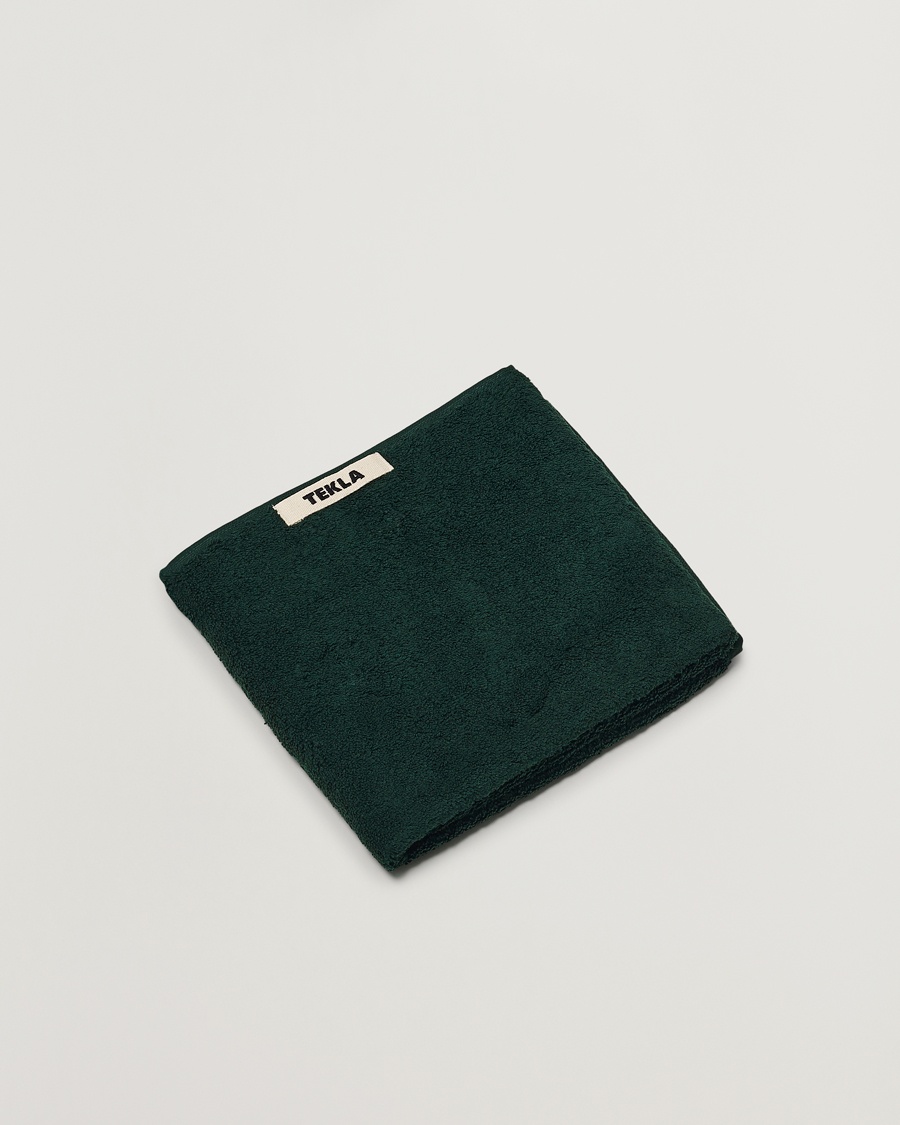 Heren | Onder de 50 | Tekla | Organic Terry Hand Towel Forest Green