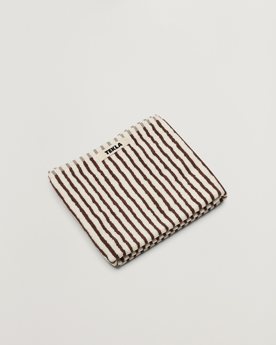 Heren | New Nordics | Tekla | Organic Terry Hand Towel Kodiak Stripes