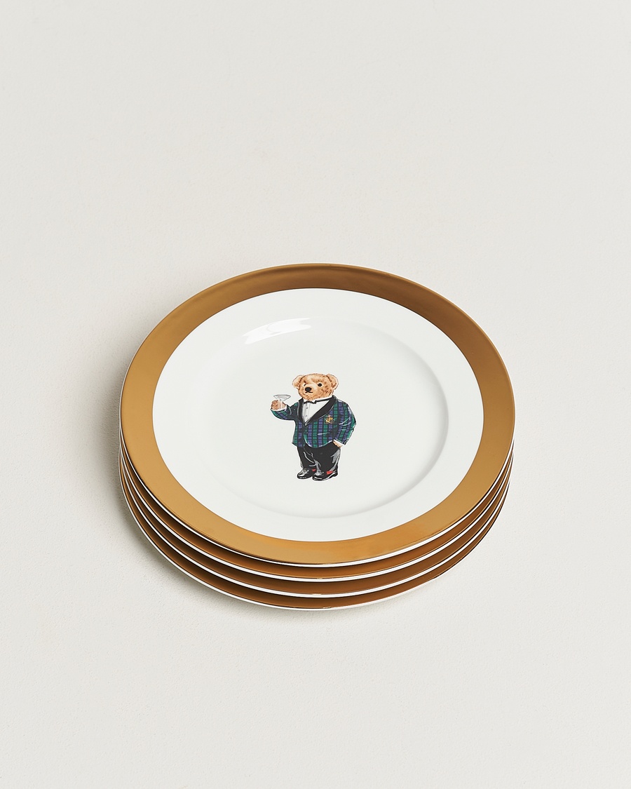 Heren | Student | Ralph Lauren Home | Thompson Polo Bear Dessert Plate Set