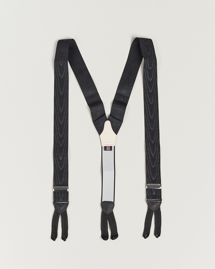 Heren | Accessoires | Albert Thurston | Moiré Braces 40mm Black