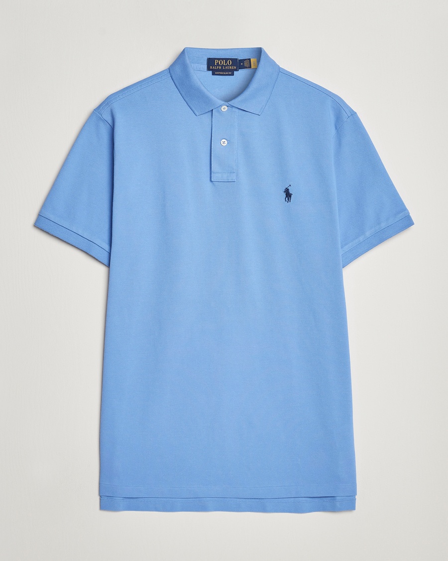 Polo Ralph Lauren Custom Slim Fit Polo Harbour Island – Blauw