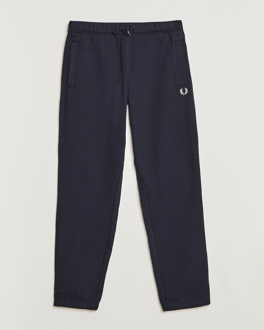 Fred Perry Loopback Sweatpants Navy – Blauw