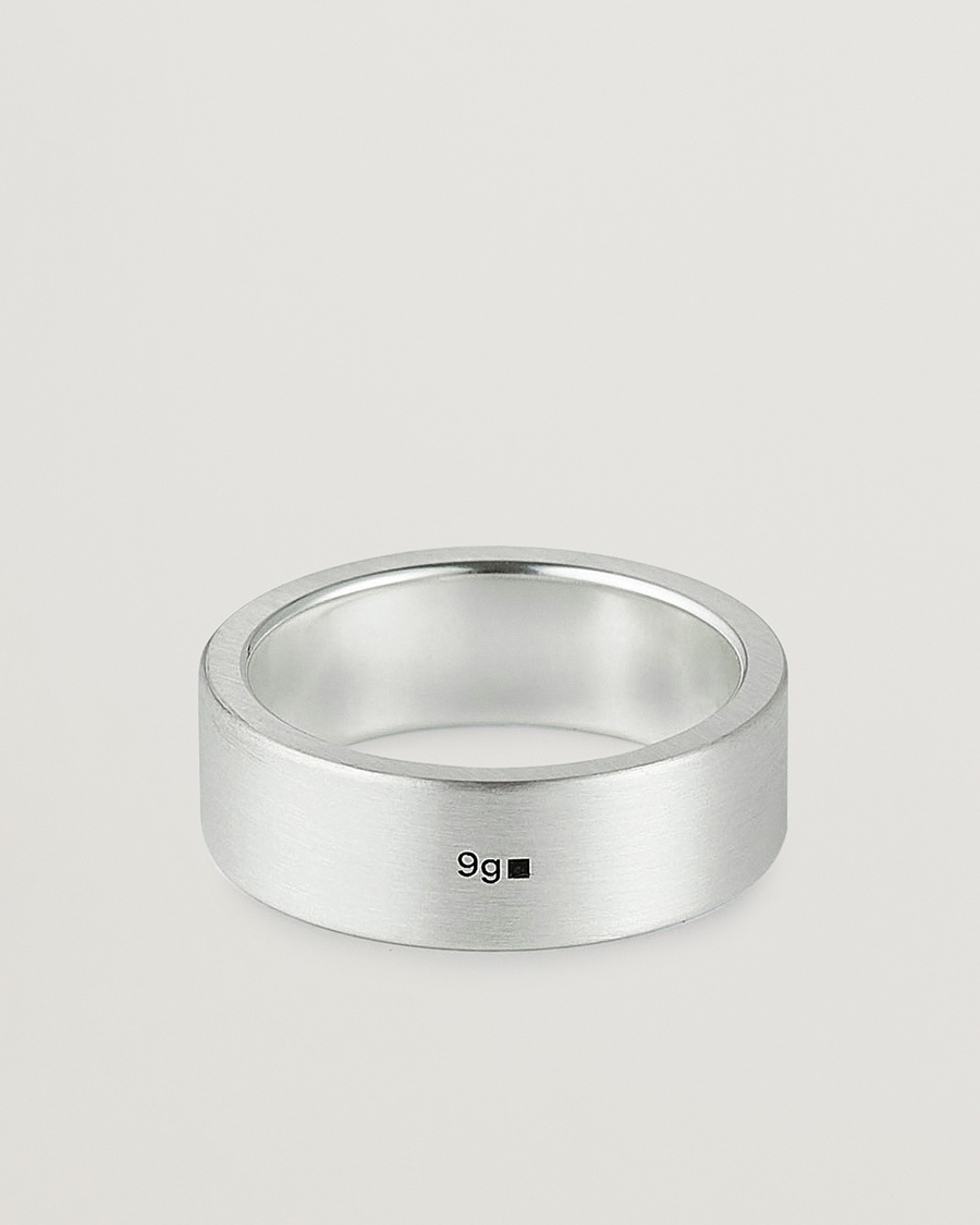 LE GRAMME Ribbon Brushed Ring Sterling Silver 9g – Zilver