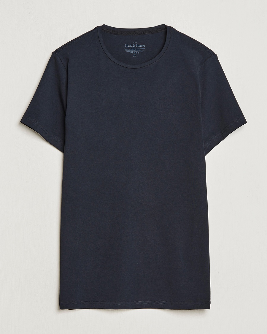 Bread & Boxers 2-Pack Crew Neck Tee Dark Navy – Blauw