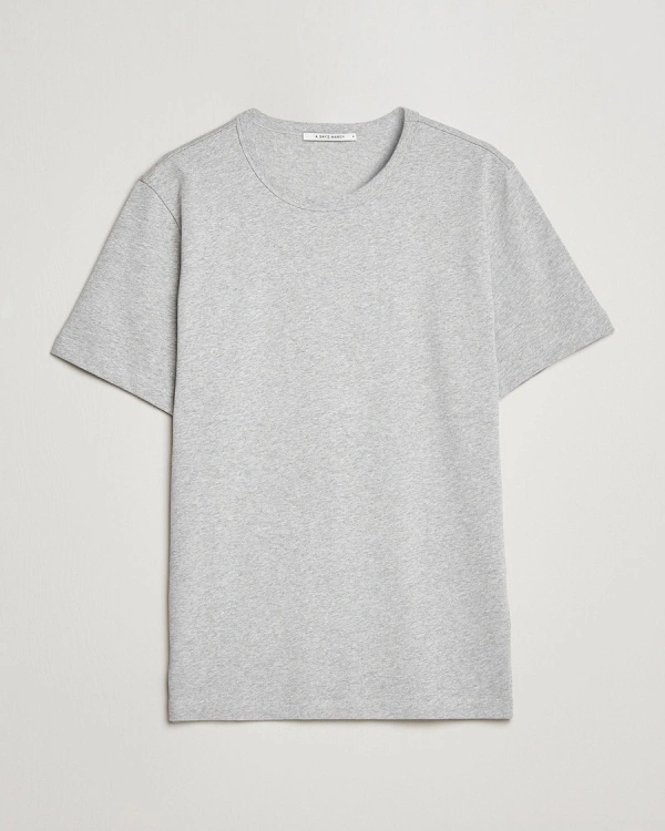A Day's March Heavyweight T-Shirt Grey Melange – Grijs